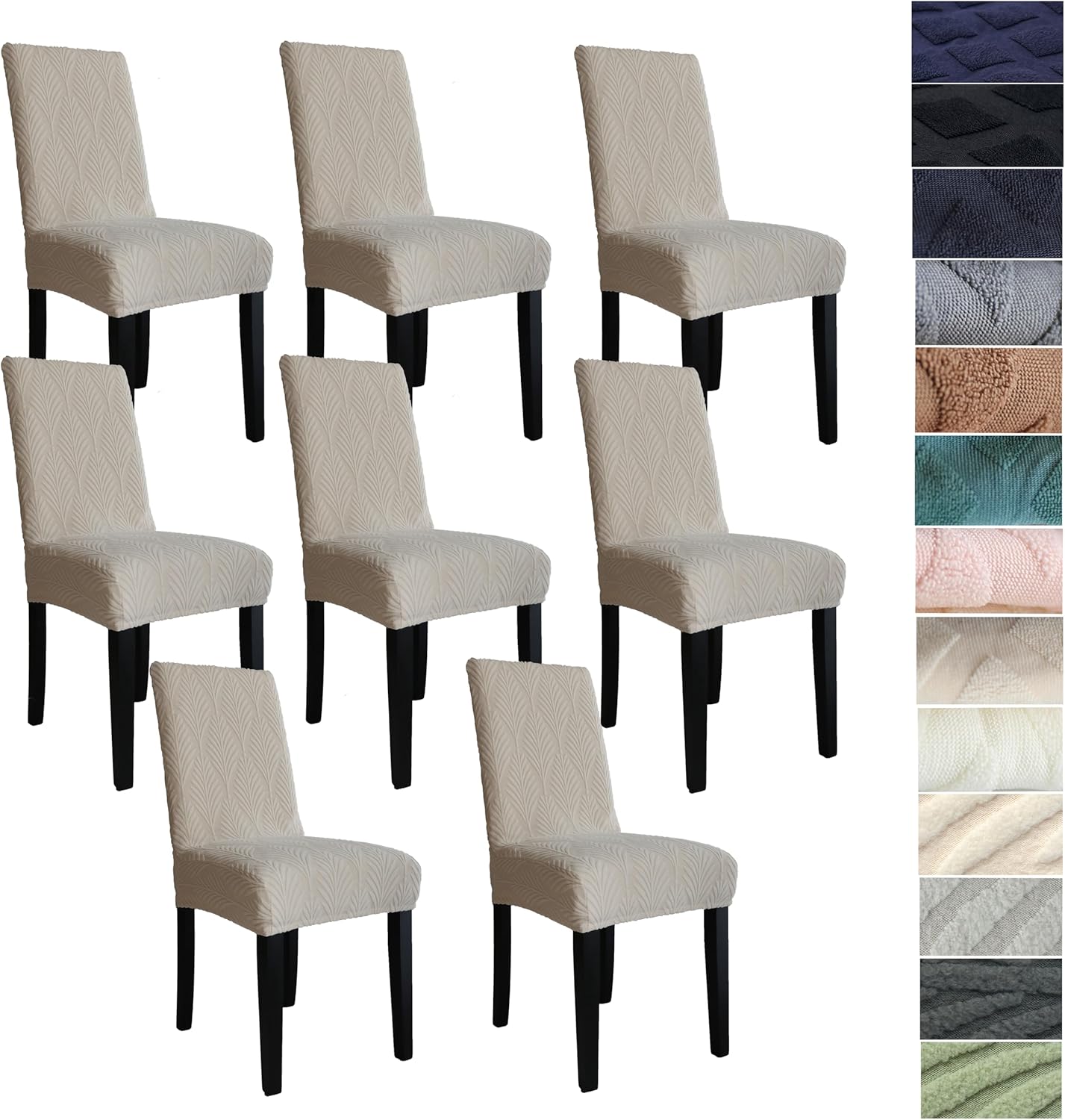 Stretch-set med överdrag till matsalsstolar – ChairGuard