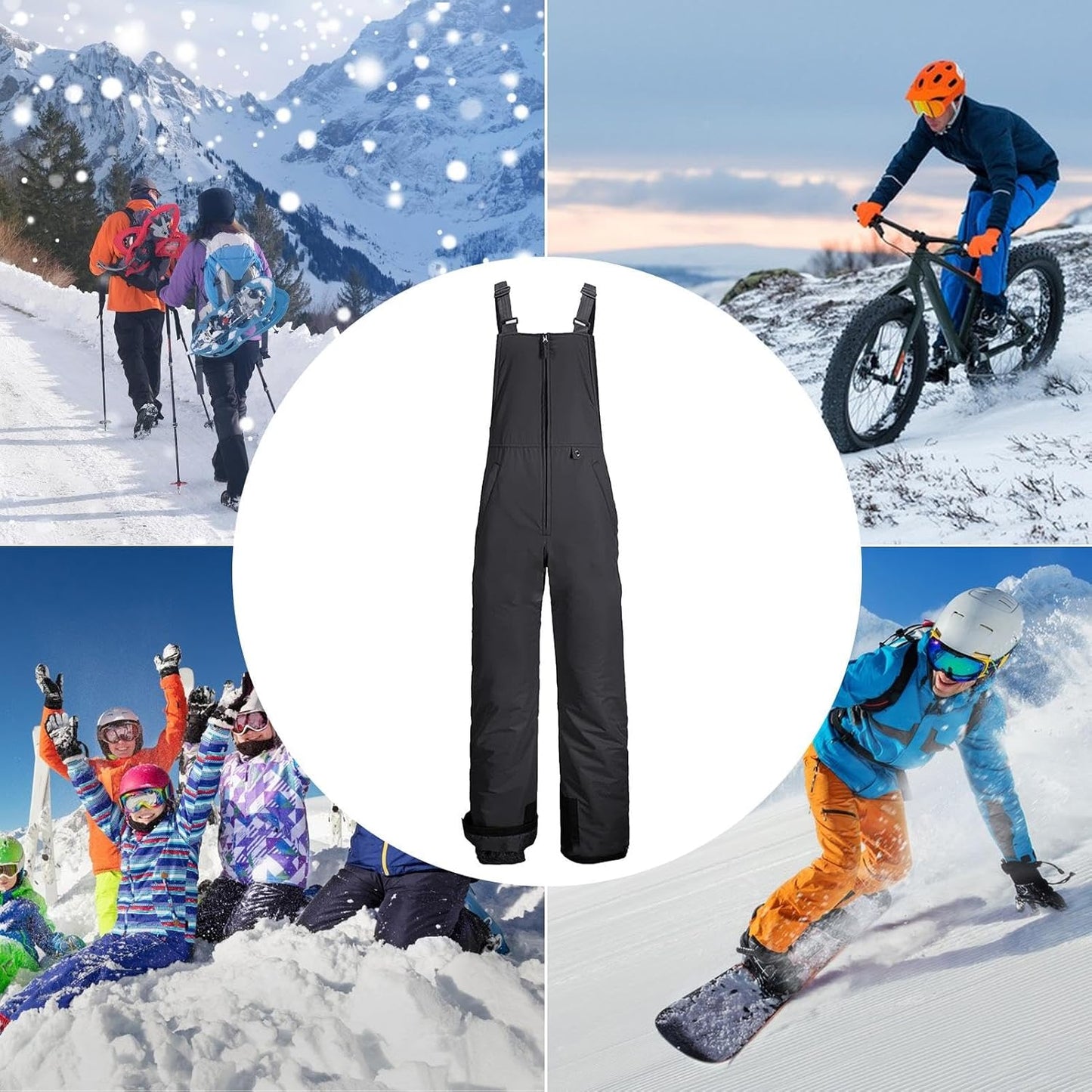 Vattentäta isolerade snowboardhängselbyxor – Arvion