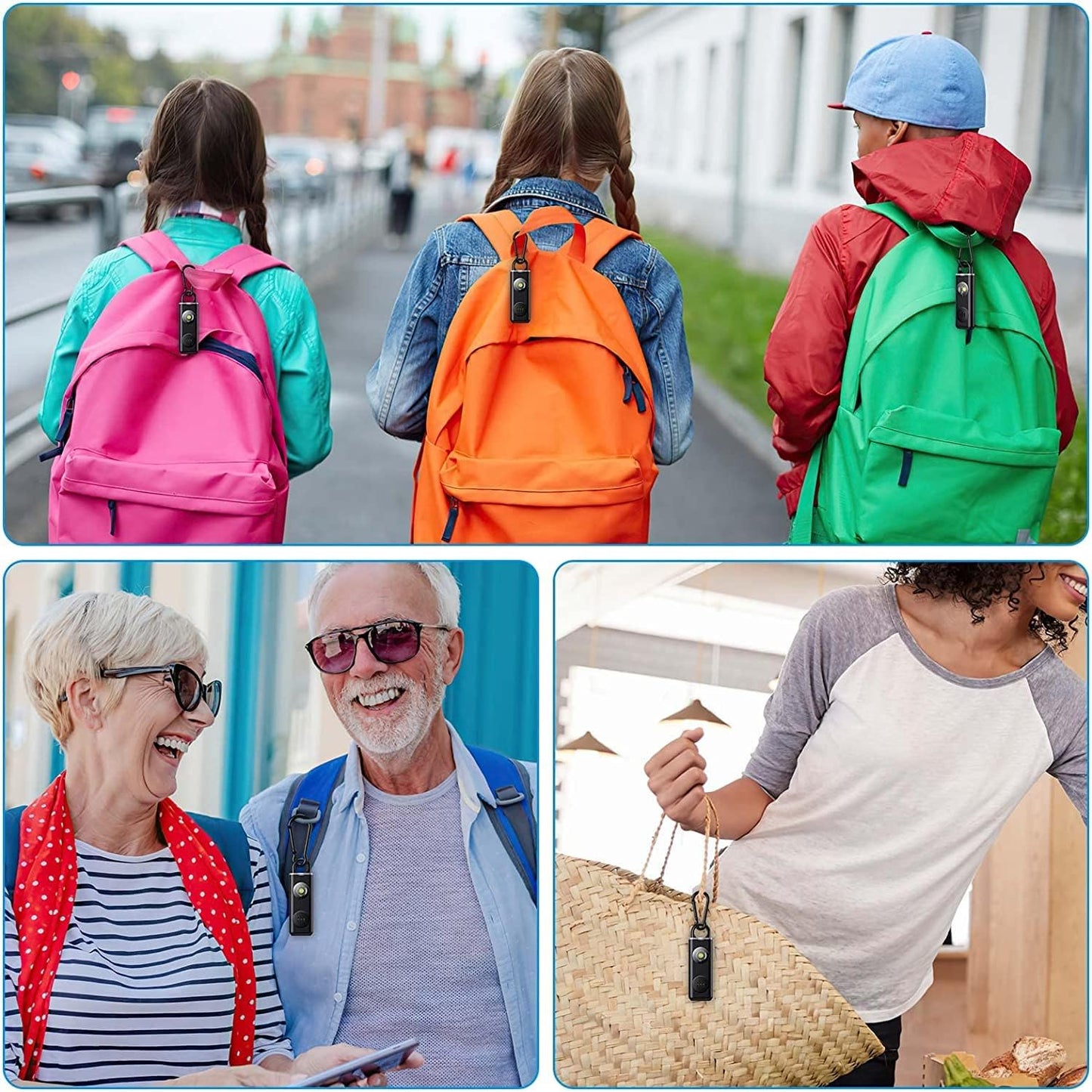 Personlig larmnyckelring 1+1 GRATIS – Veyora