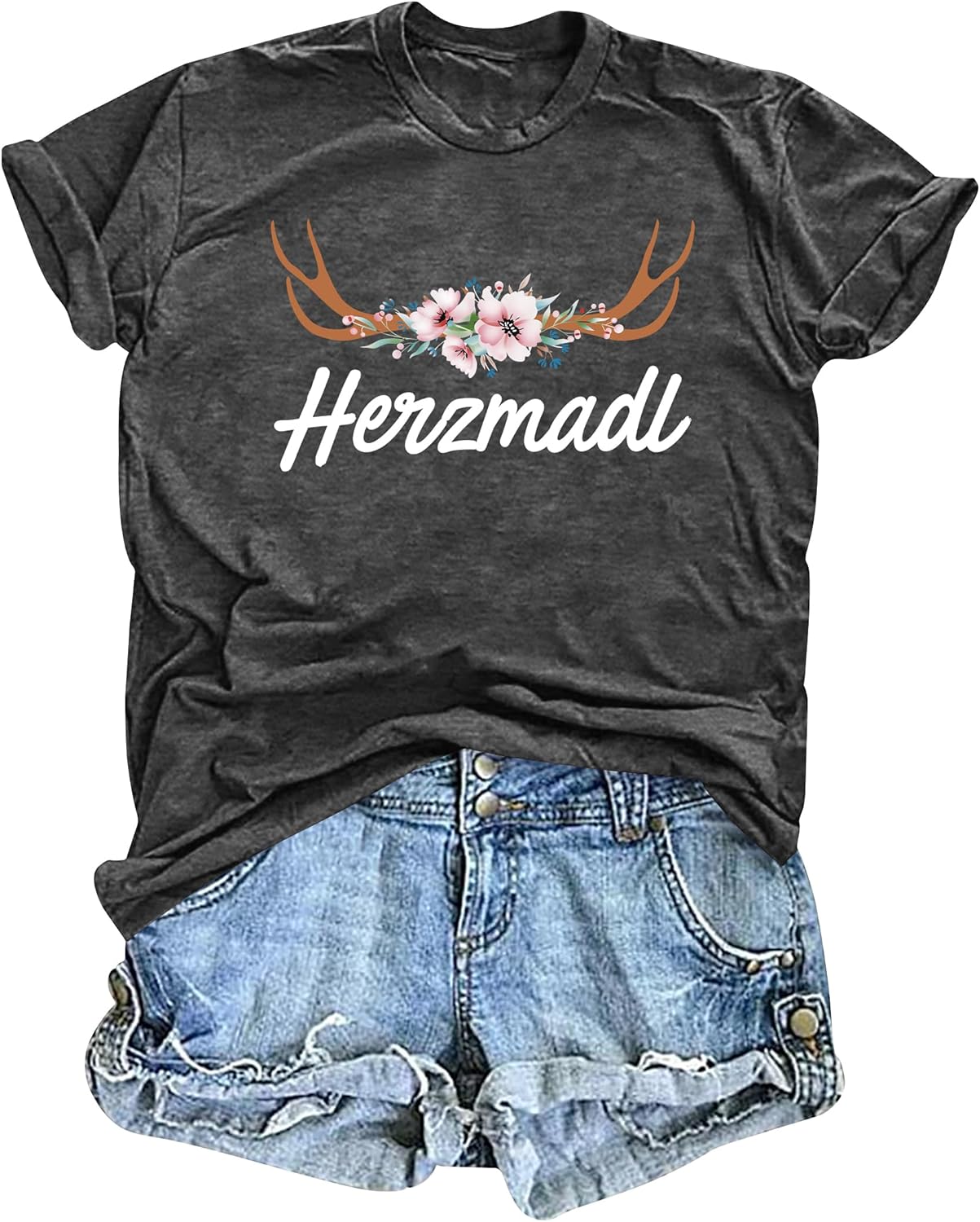 Kortärmad dam-T-shirt med hjärta – Lena Oktoberfest 2026