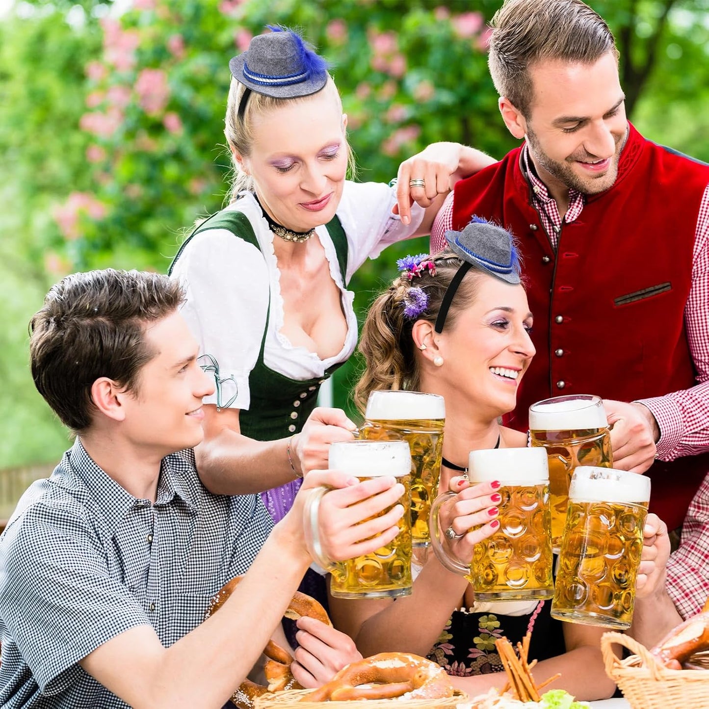 Mini-traditionella hattar i 3-pack – WiesnCharme Oktoberfest 2026
