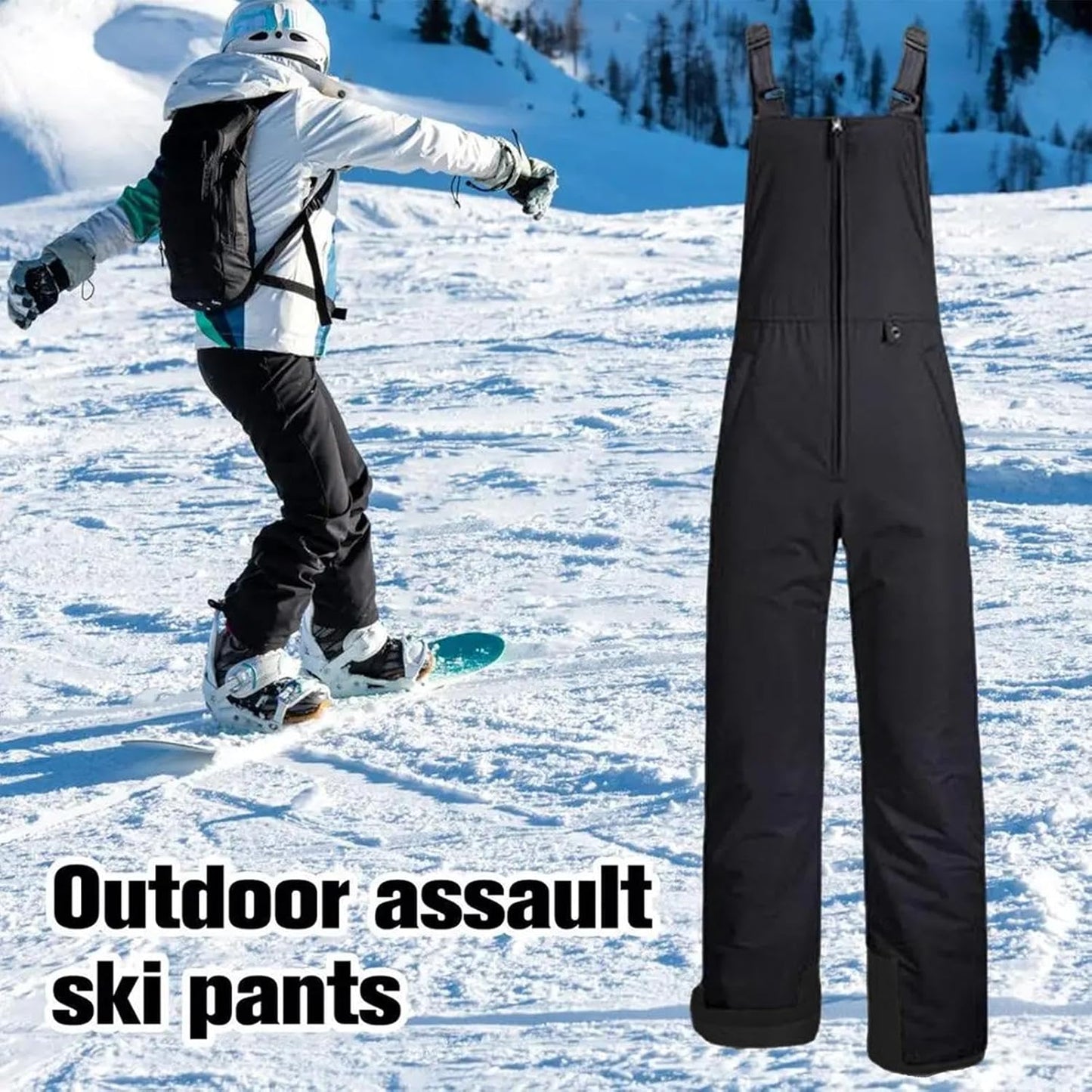 Vattentäta isolerade snowboardhängselbyxor – Arvion
