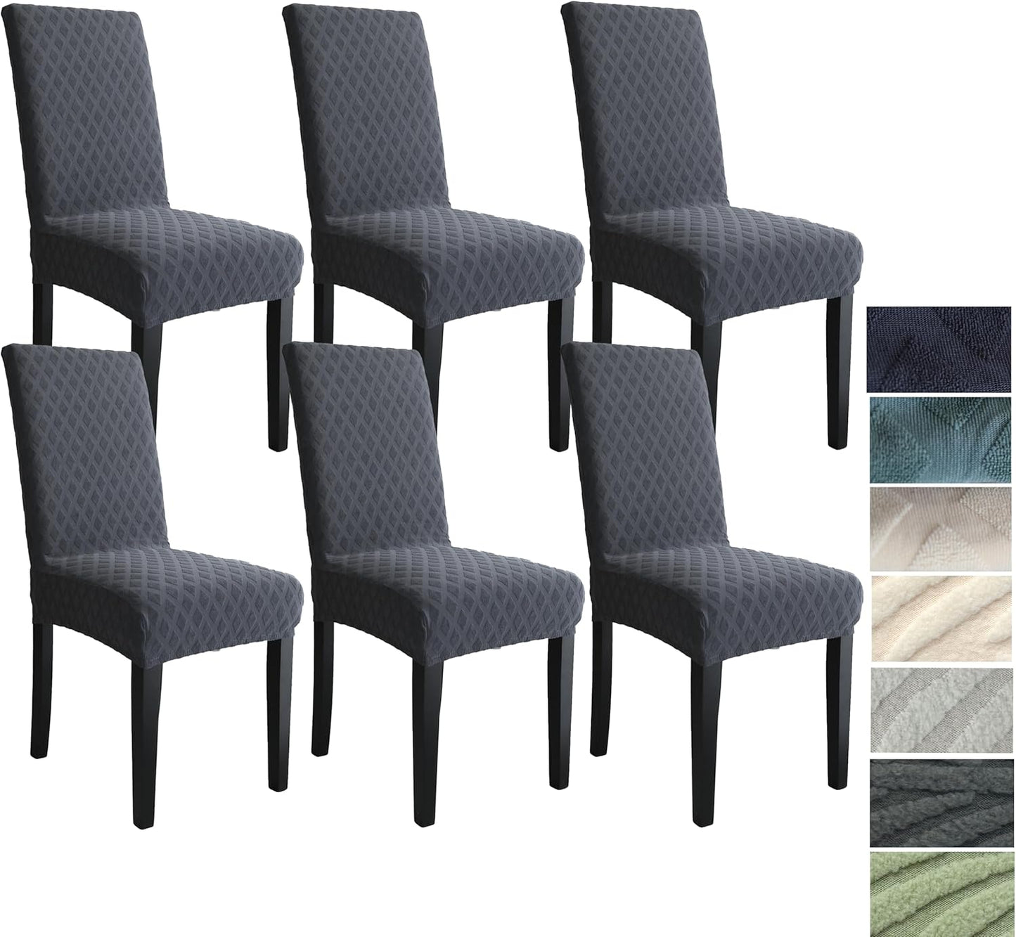 Stretch-set med överdrag till matsalsstolar – ChairGuard