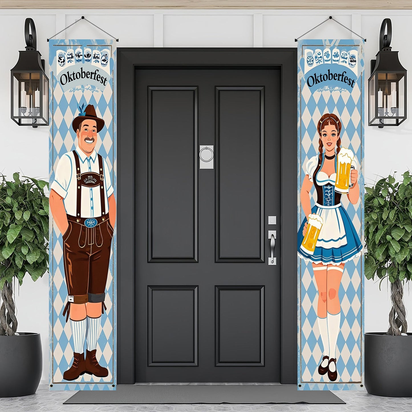 Oktoberfest-bannerset i polyester – WiesnWillkommen Oktoberfest 2026