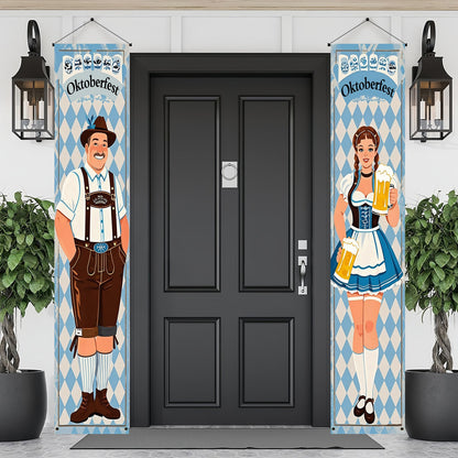 Oktoberfest-bannerset i polyester – WiesnWillkommen Oktoberfest 2026