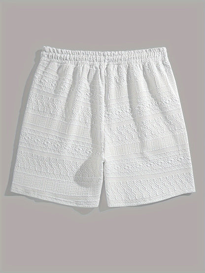 Sommarshorts för herrar, enkel stil med dragsko för komfort - Finn
