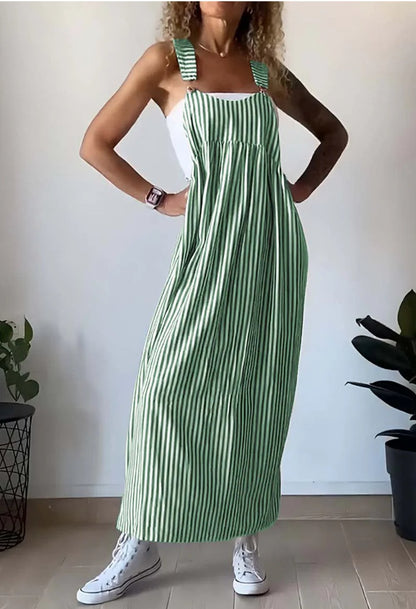 Stilfull randig casual jumpsuit med bekväm passform – Liana