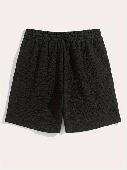Sommarshorts för herrar, enkel stil med dragsko för komfort - Finn