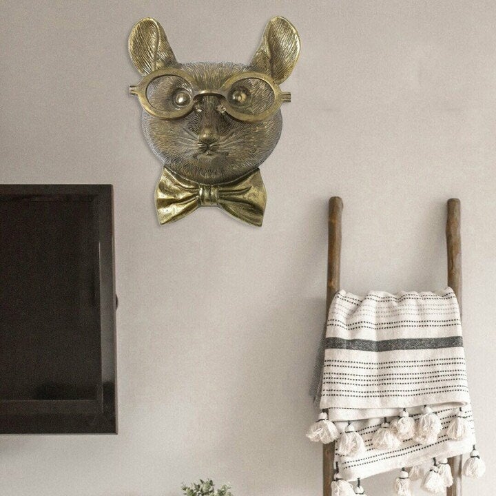 Lekfull väggdekoration med djurhuvuden - WallCritters
