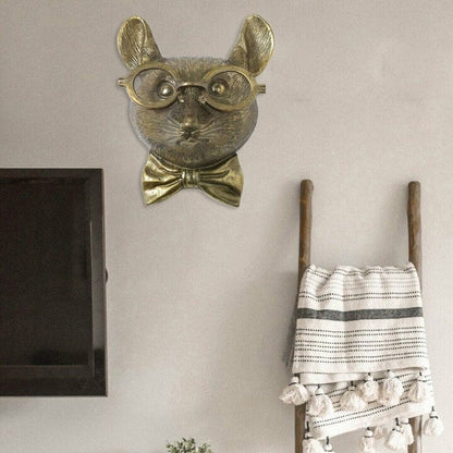 Lekfull väggdekoration med djurhuvuden - WallCritters