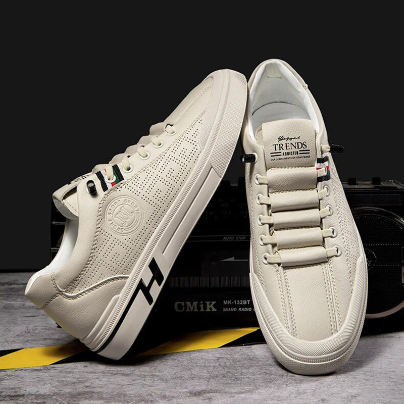Herresneakers i perforerat läder med lätt konstruktion – Ethan