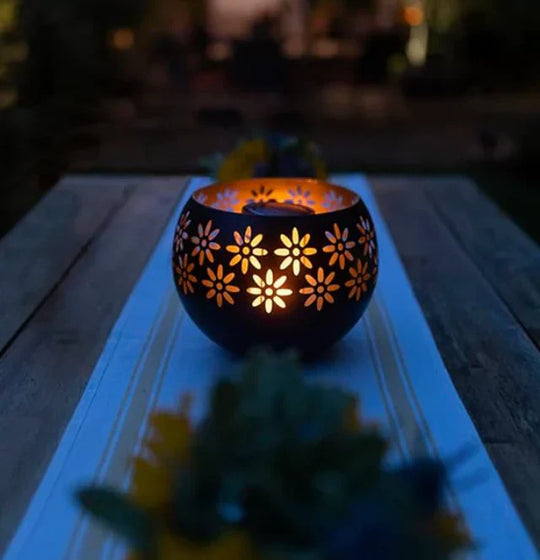 Lampa med blommor och doftspridare – Fleuris