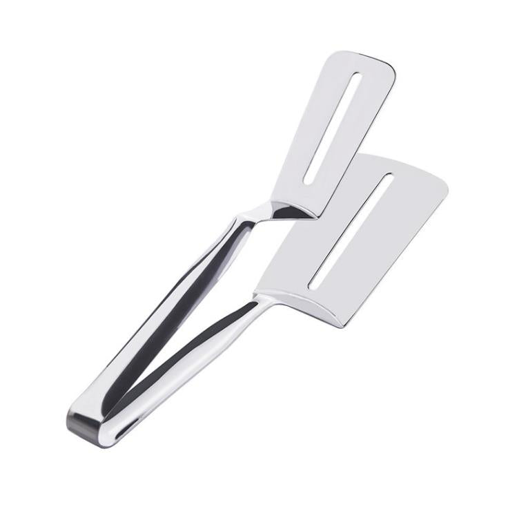 Edelstahl-Käseschneider mit Doppelklinge, silber, ideal für Käseplatten und Küchenzubehör.
