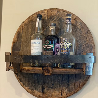 Bourbonwhisky-hyllsystem i ek – Oakspire