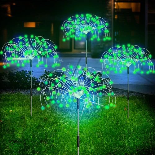 Vattentät solträdgårdslampa med fyrverkerieffekt – SparkGlow