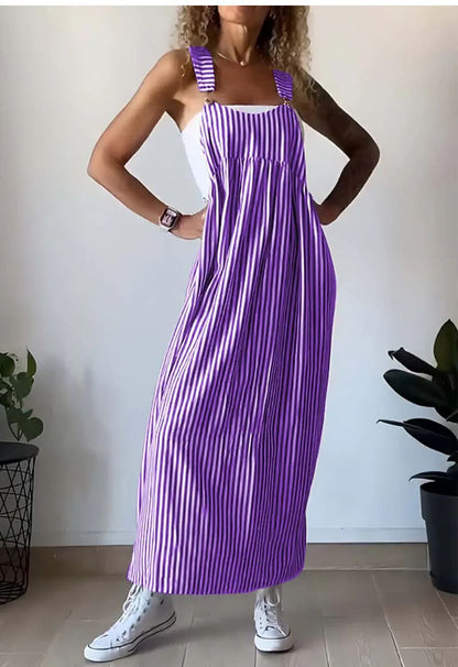 Stilfull randig casual jumpsuit med bekväm passform – Liana
