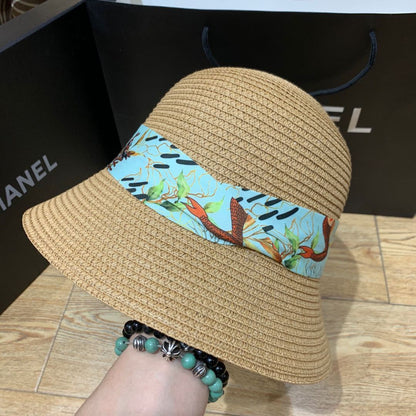 Sommarsolhatt med band och bred skärm – ShadeRibbon