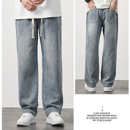 Luftiga herrjeans med rak passform – Julian