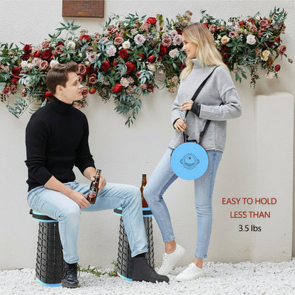 Hopfällbar pall med dyna – SitMax