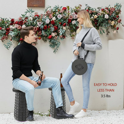 Hopfällbar pall med dyna – SitMax