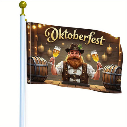 Oktoberfest trädgårdsflagga – Ölfestman Oktoberfest 2026