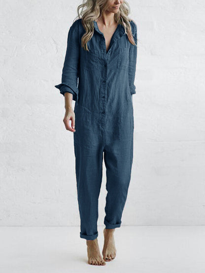 Lättsamma jumpsuit - Liv | 100 % bomull, med praktiska fickor