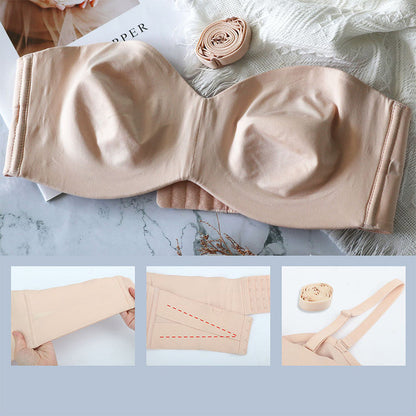 Sömlös bandeau-bh med avtagbara axelremmar – Camille