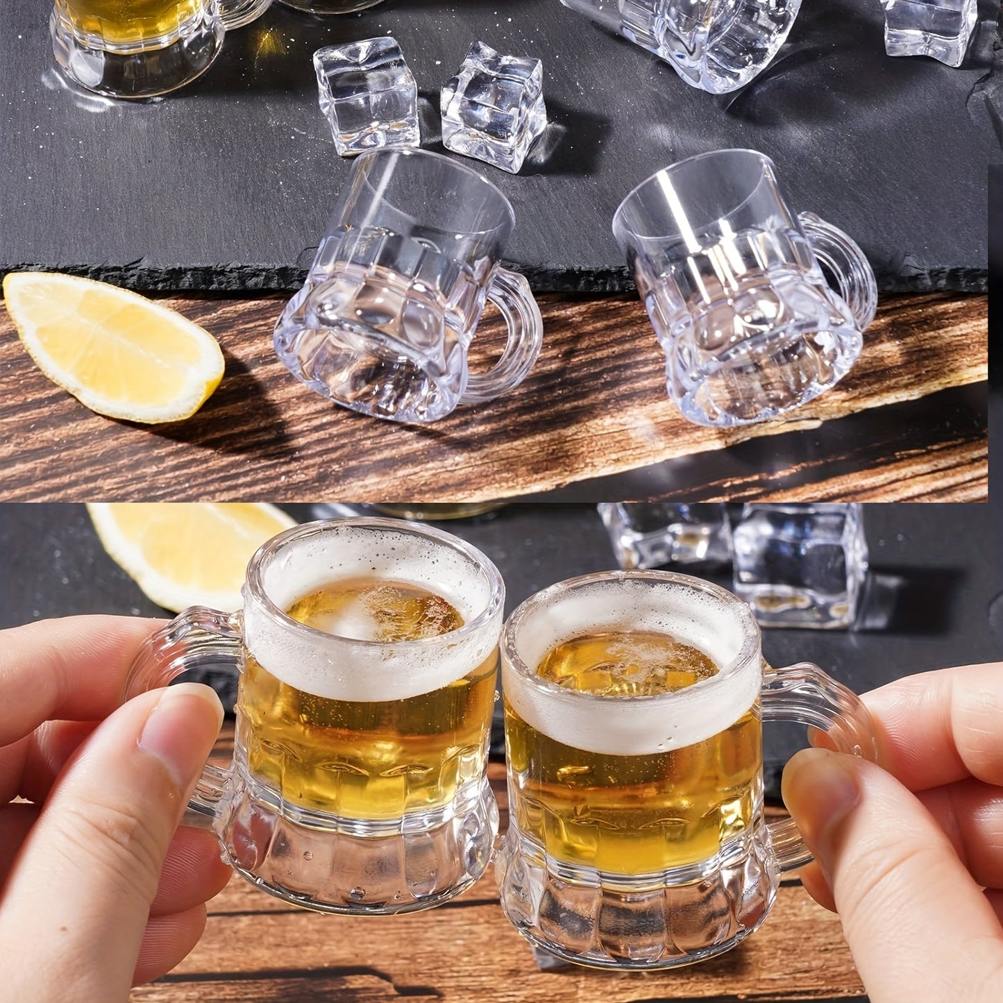 30 stycken klara plast miniölkrus – MiniKrug30 Oktoberfest 2026