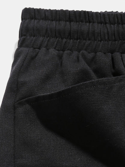 Sommarshorts för herr med bokstavstryck, streetstyle-look – Milan