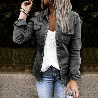 Höstlig damjeansjacka - Elisa