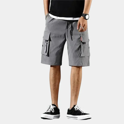Korta cargoshorts i bomull – Finn