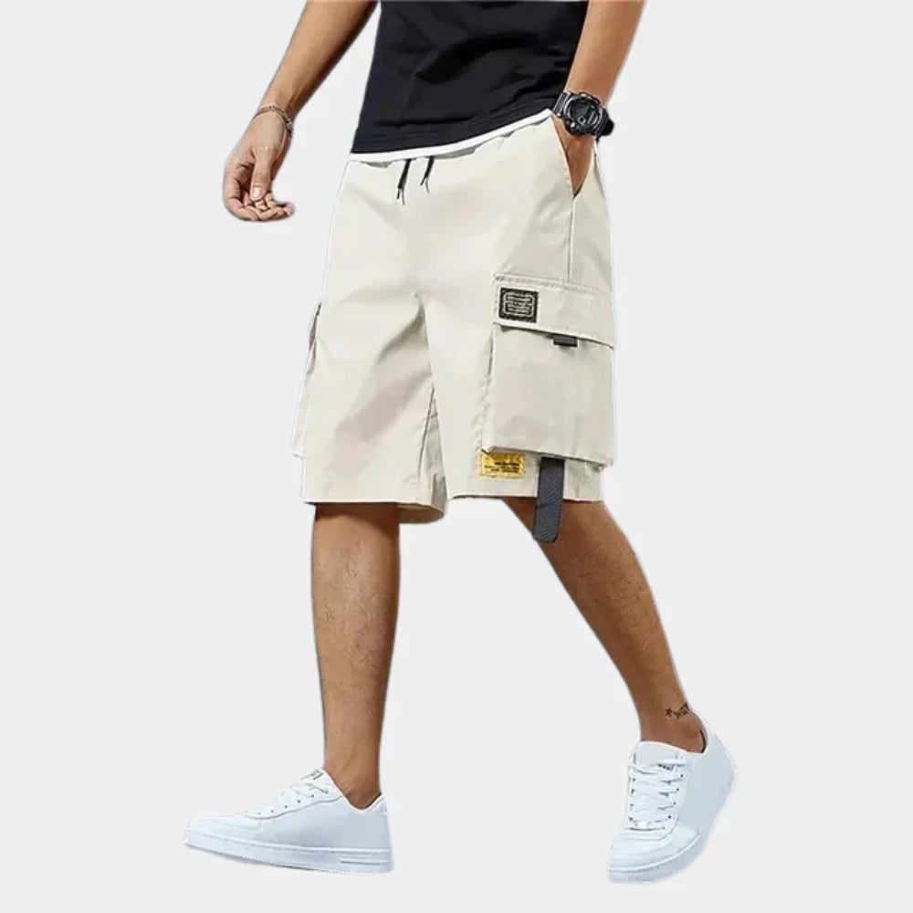 Korta cargoshorts i bomull – Finn