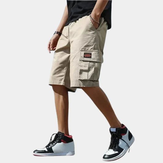Korta cargoshorts i bomull – Finn