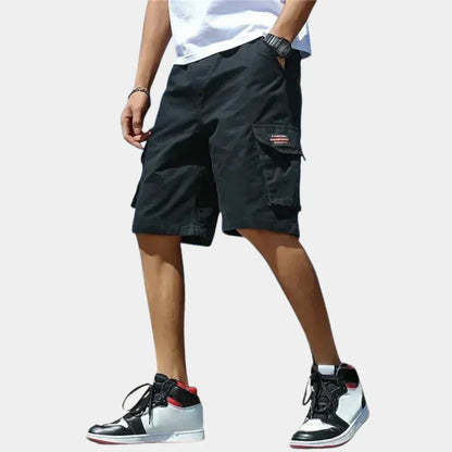 Korta cargoshorts i bomull – Finn