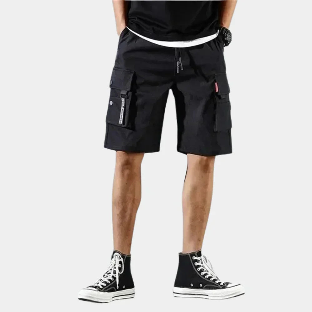 Korta cargoshorts i bomull – Finn