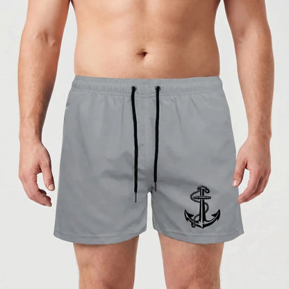 Above-Knee Drawstring Swim Shorts - Arthur