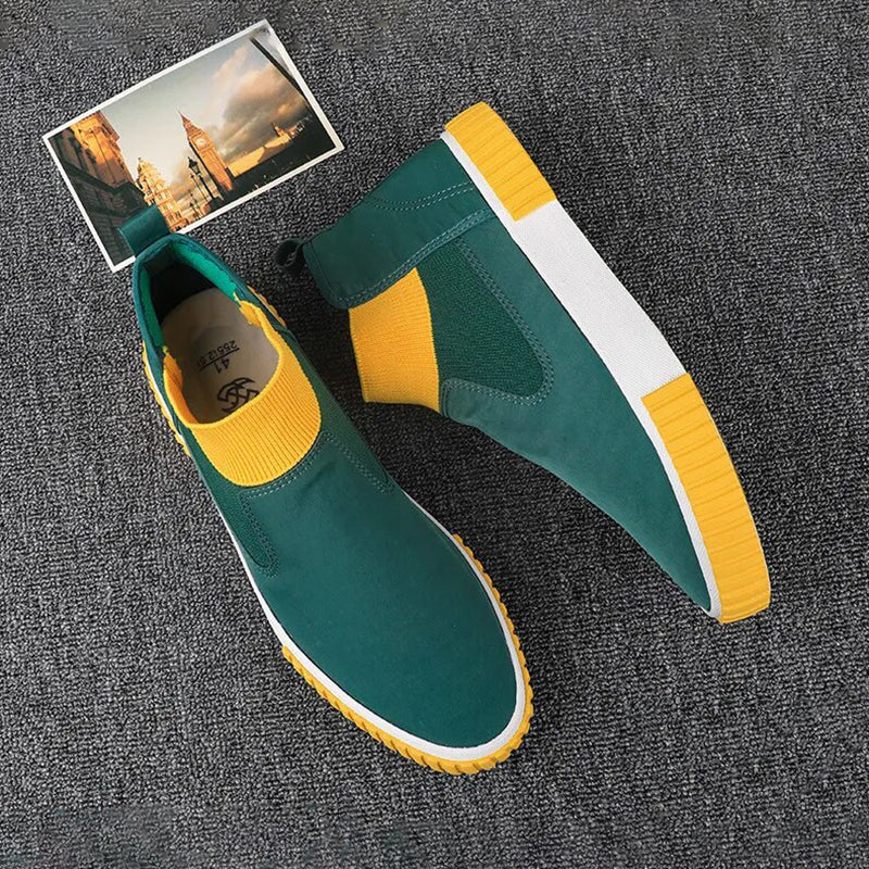 Herrarnas canvas-sneakers med högt skaft – Lennard höstutgåva