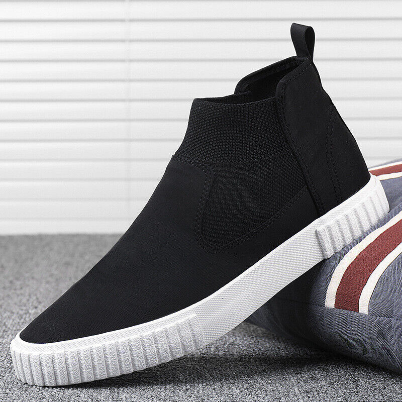 Herrarnas canvas-sneakers med högt skaft – Lennard höstutgåva