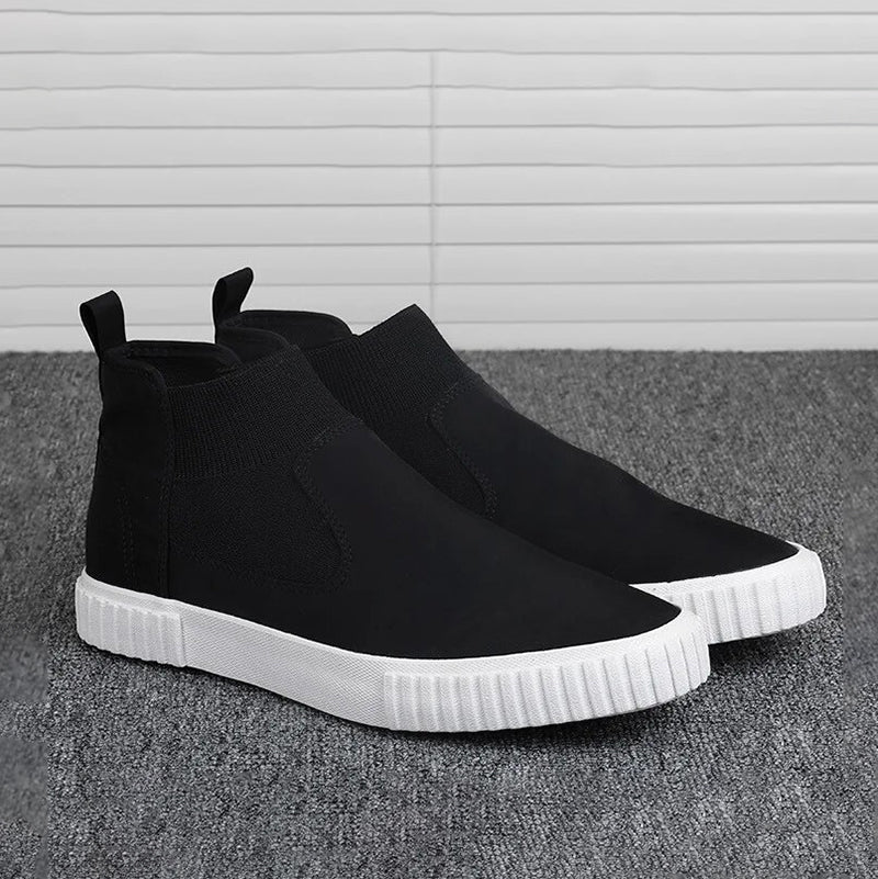 Herrarnas canvas-sneakers med högt skaft – Lennard höstutgåva