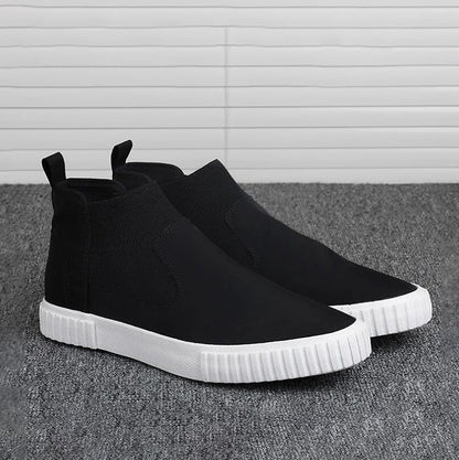 Herrarnas canvas-sneakers med högt skaft – Lennard höstutgåva
