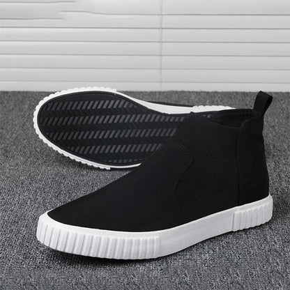 Herrarnas canvas-sneakers med högt skaft – Lennard höstutgåva