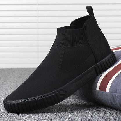 Herrarnas canvas-sneakers med högt skaft – Lennard höstutgåva