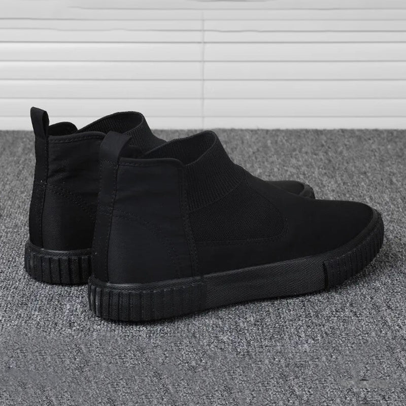 Herrarnas canvas-sneakers med högt skaft – Lennard höstutgåva