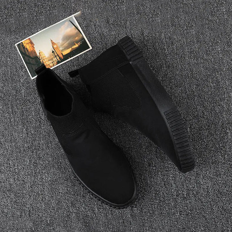 Herrarnas canvas-sneakers med högt skaft – Lennard höstutgåva