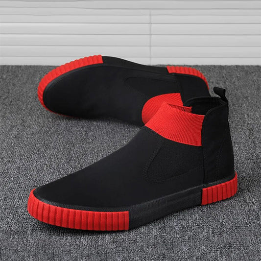 Herrarnas canvas-sneakers med högt skaft – Lennard höstutgåva