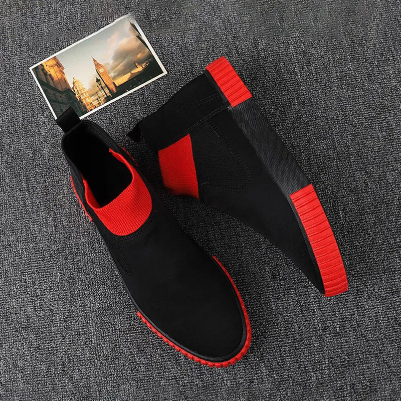 Herrarnas canvas-sneakers med högt skaft – Lennard höstutgåva