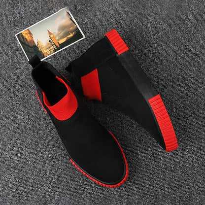 Herrarnas canvas-sneakers med högt skaft – Lennard höstutgåva