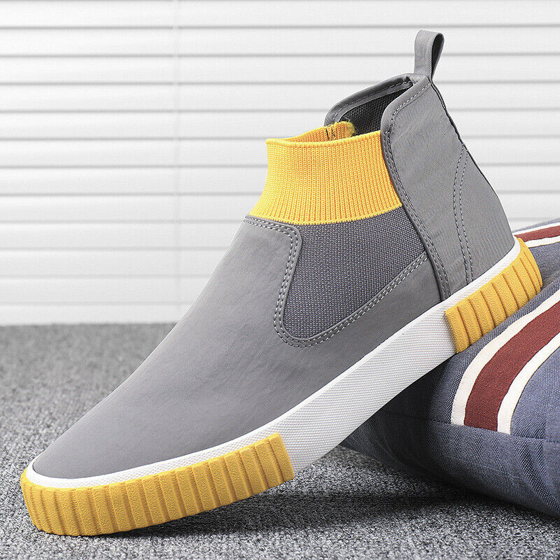 Herrarnas canvas-sneakers med högt skaft – Lennard höstutgåva