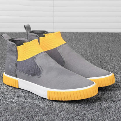 Herrarnas canvas-sneakers med högt skaft – Lennard höstutgåva