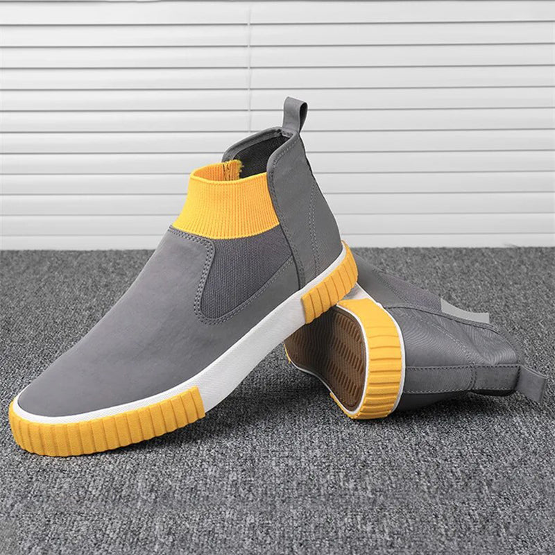 Herrarnas canvas-sneakers med högt skaft – Lennard höstutgåva